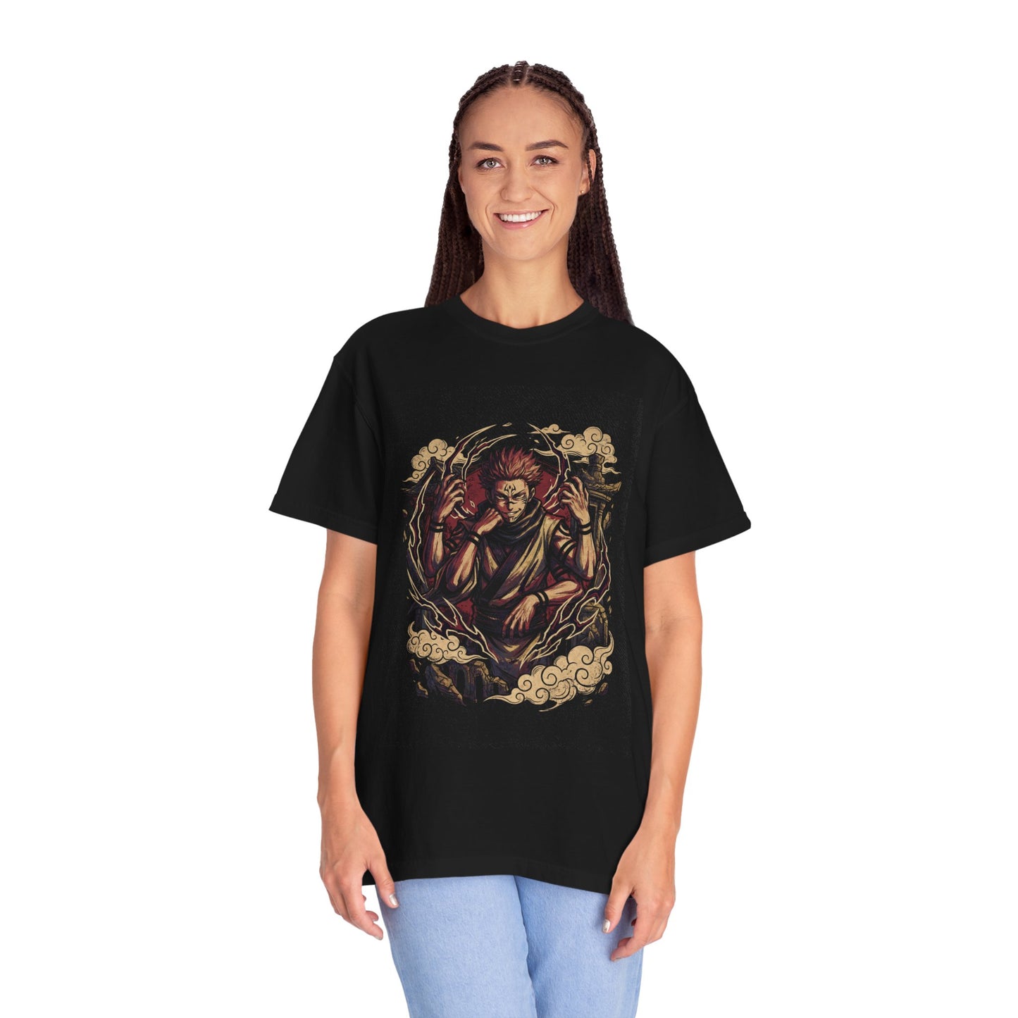 Jujutsu Kaisen Ryomen Sukuna King of Curses Four Arms Iconic Design Premium T-Shirt