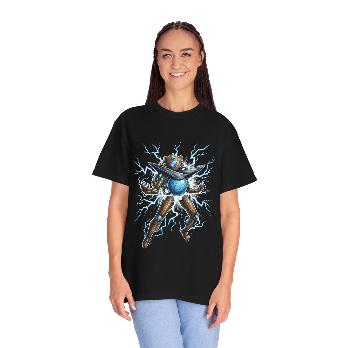 Slay the Spire Construct Mod Fan Art – Robotic Cycle Warrior Design Premium T-Shirt