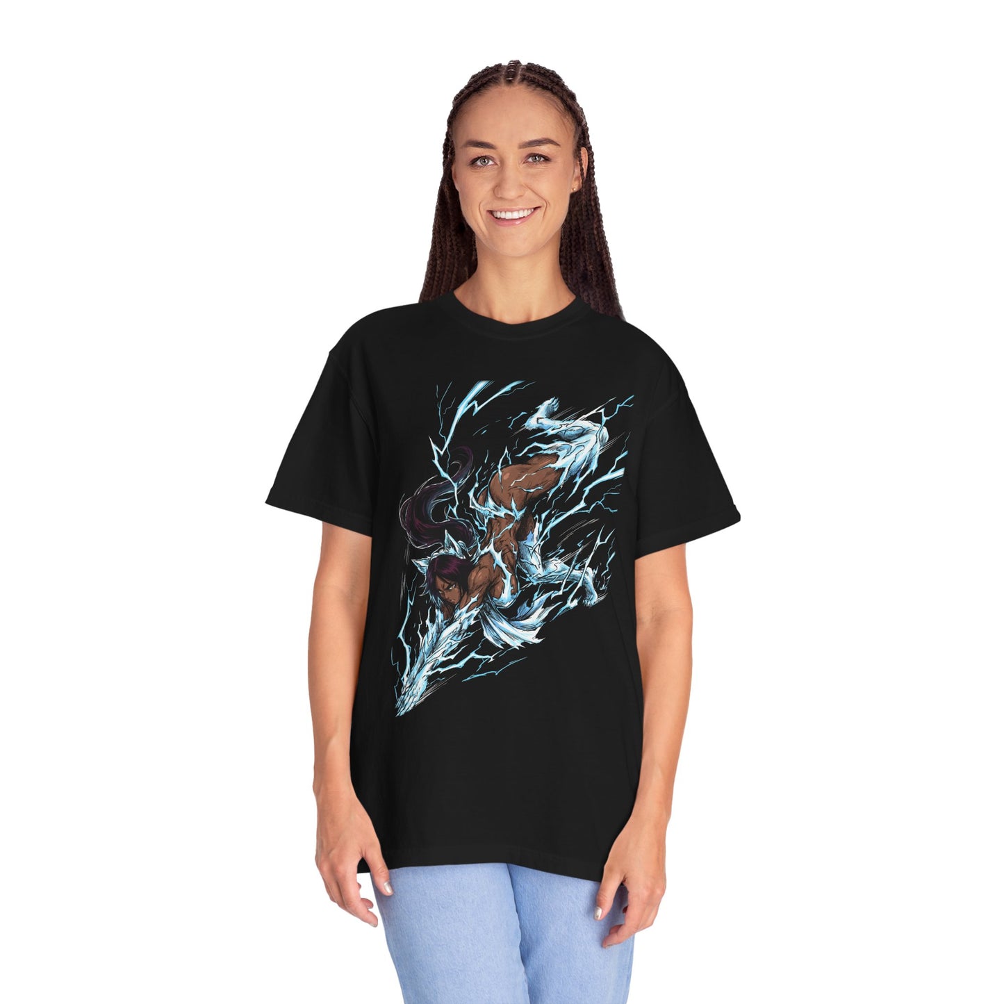 Yoruichi Shihouin Bleach Black Cat Form Demon Cat Icon Aesthetic Premium T-Shirt