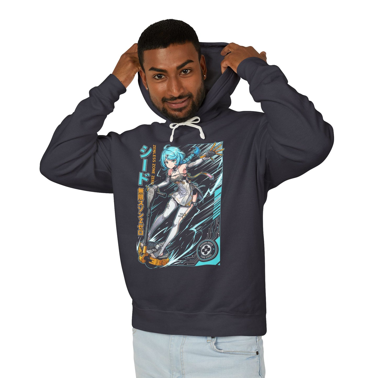 Seed Zenless Zone Zero 80s Neon Scooter Mecha Art Unisex Premium Hoodie