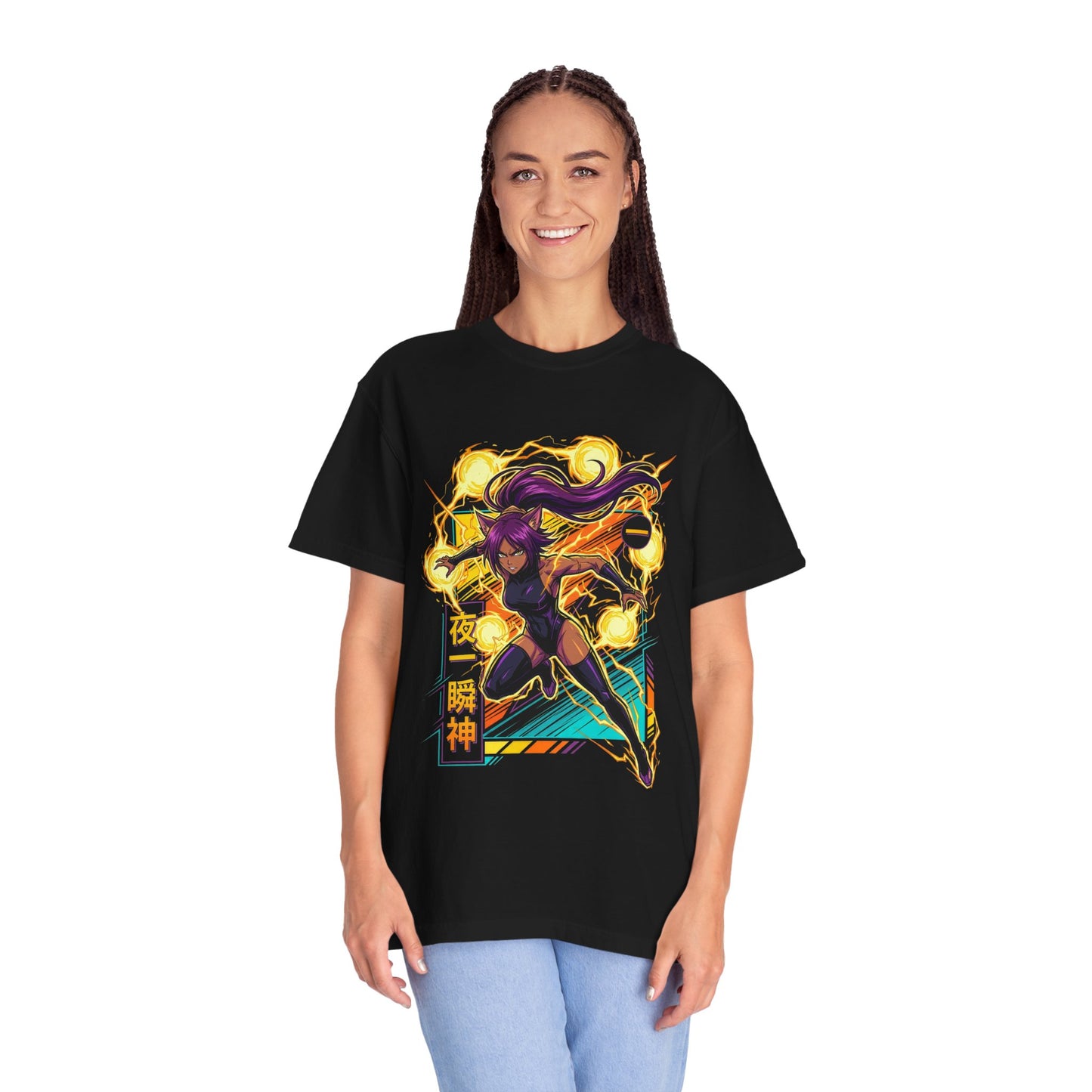Yoruichi Shihouin Bleach Stealth Forces Leader Former Captain Portrait Premium T-Shirt