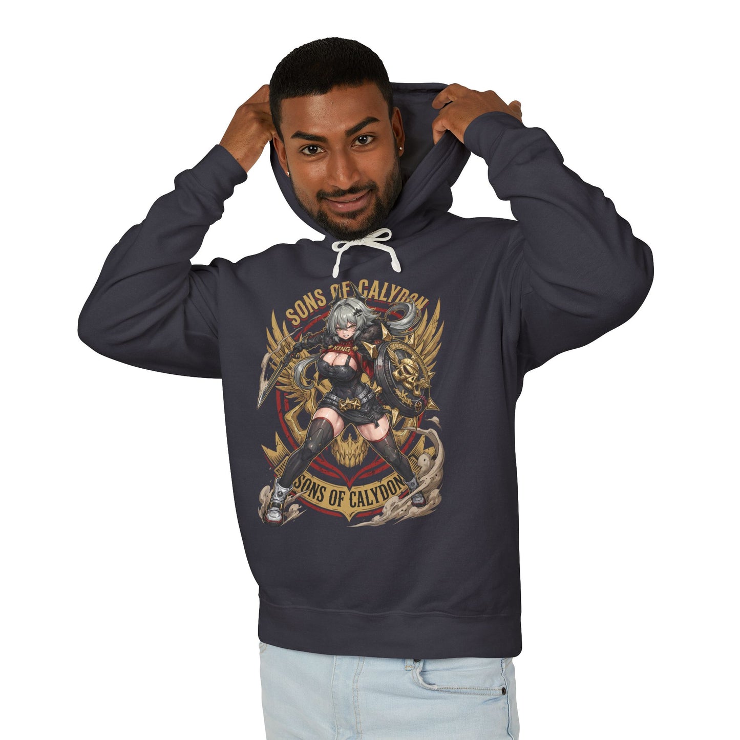 Zenless Zone Zero Caesar King Armored Biker Art Unisex Premium Hoodie