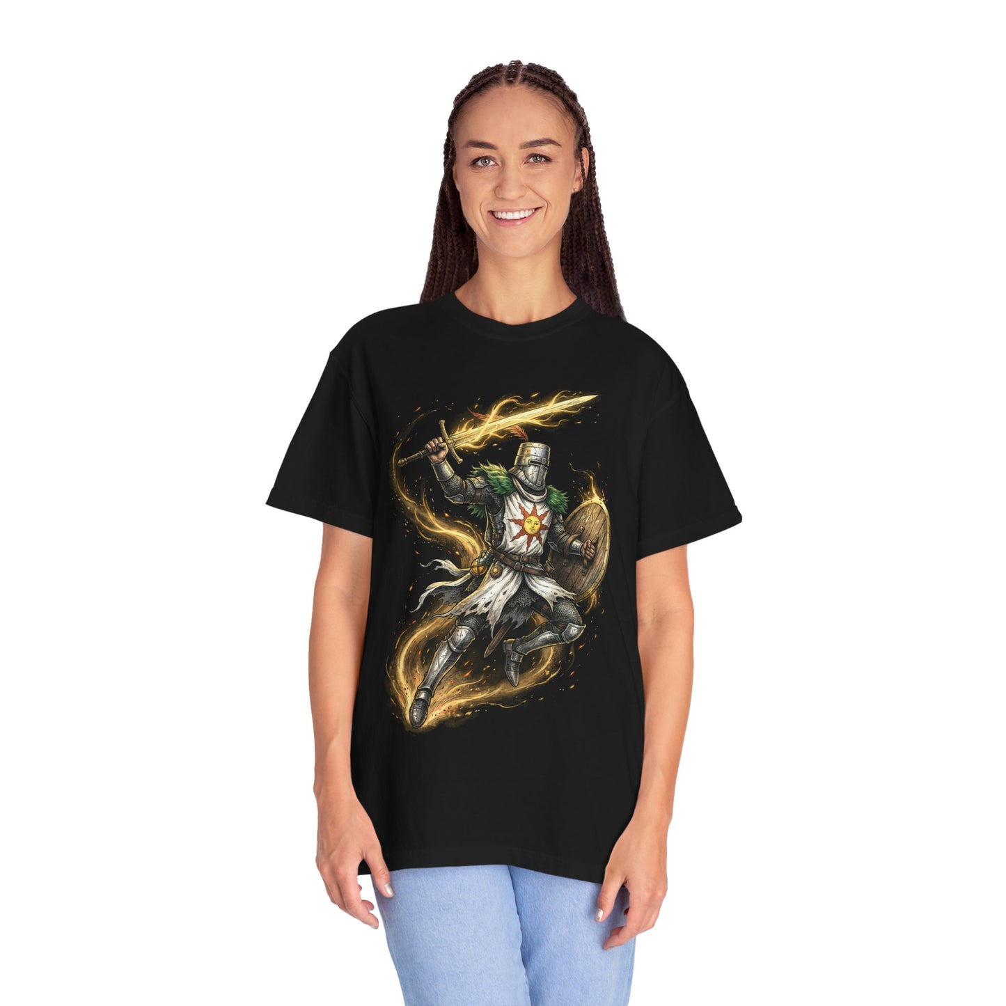 Solaire of Astora Sunlight Warrior Portrait Premium T-Shirt