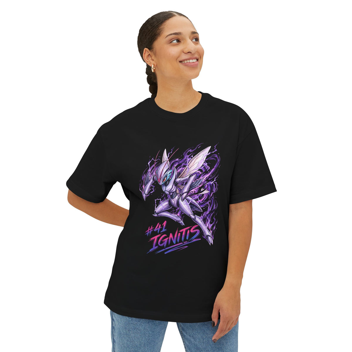 Ignitis Aniimo Elemental Burst Creature Art - Oversized Premium Tee