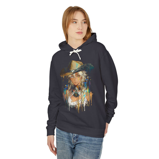 Argus Reverse 1999 Light Blue Eyes Beauty Mark Portrait Unisex Premium Hoodie