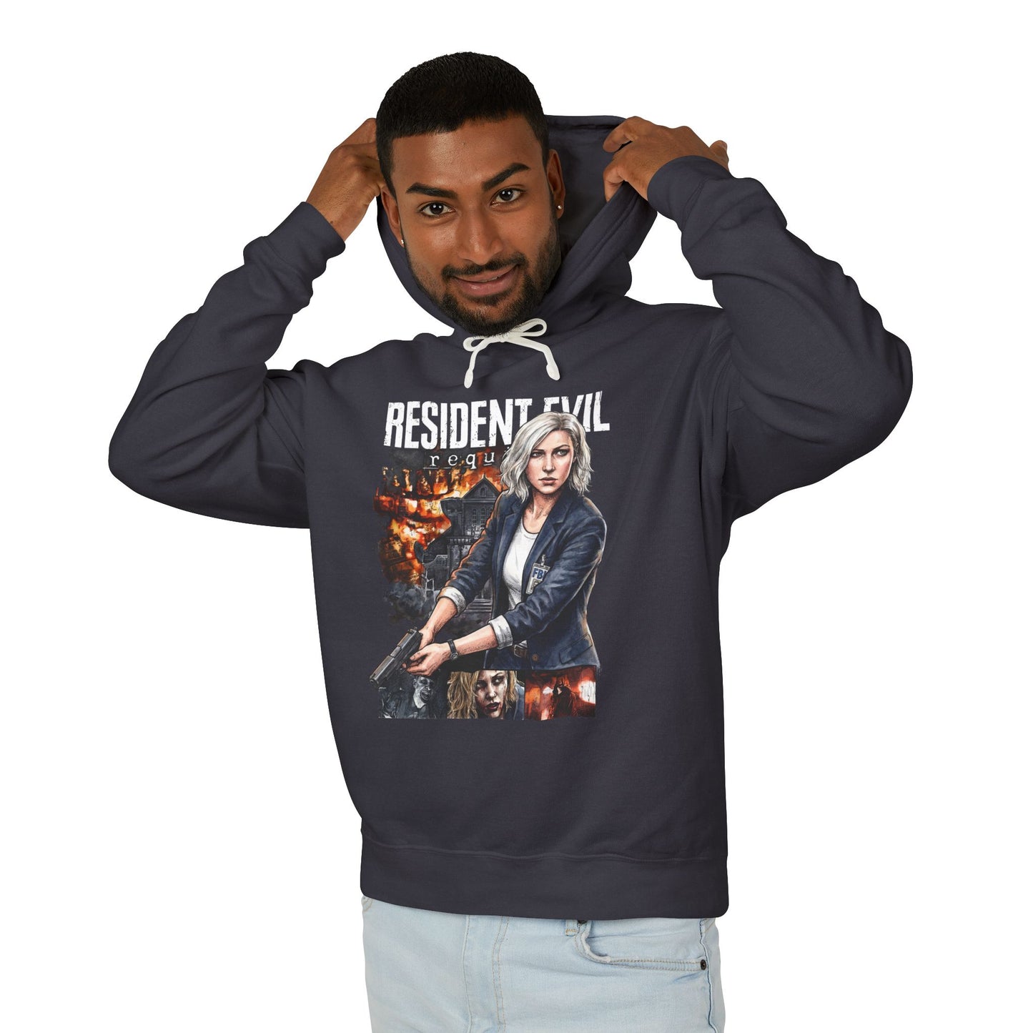 Resident Evil 9 Grace Ashcroft Bookworm Analyst Fearful Design Unisex Premium Hoodie