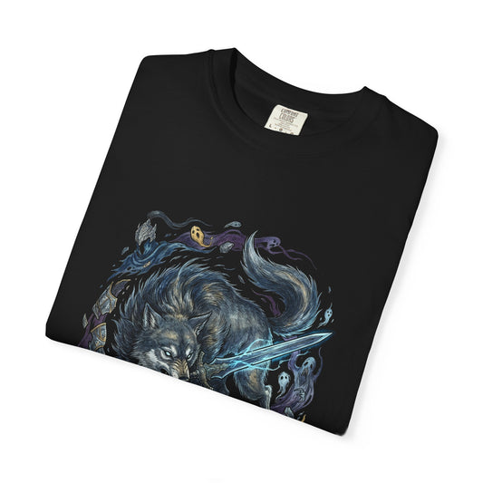 Great Grey Wolf Sif Fantasy Wolf Warrior Premium T-Shirt