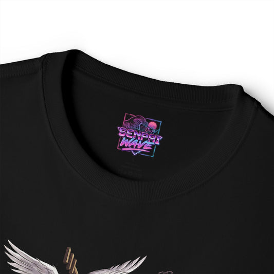 Chaos Zero Nightmare Khalipe White Doves Red Cape Fan Art Oversized T-Shirt