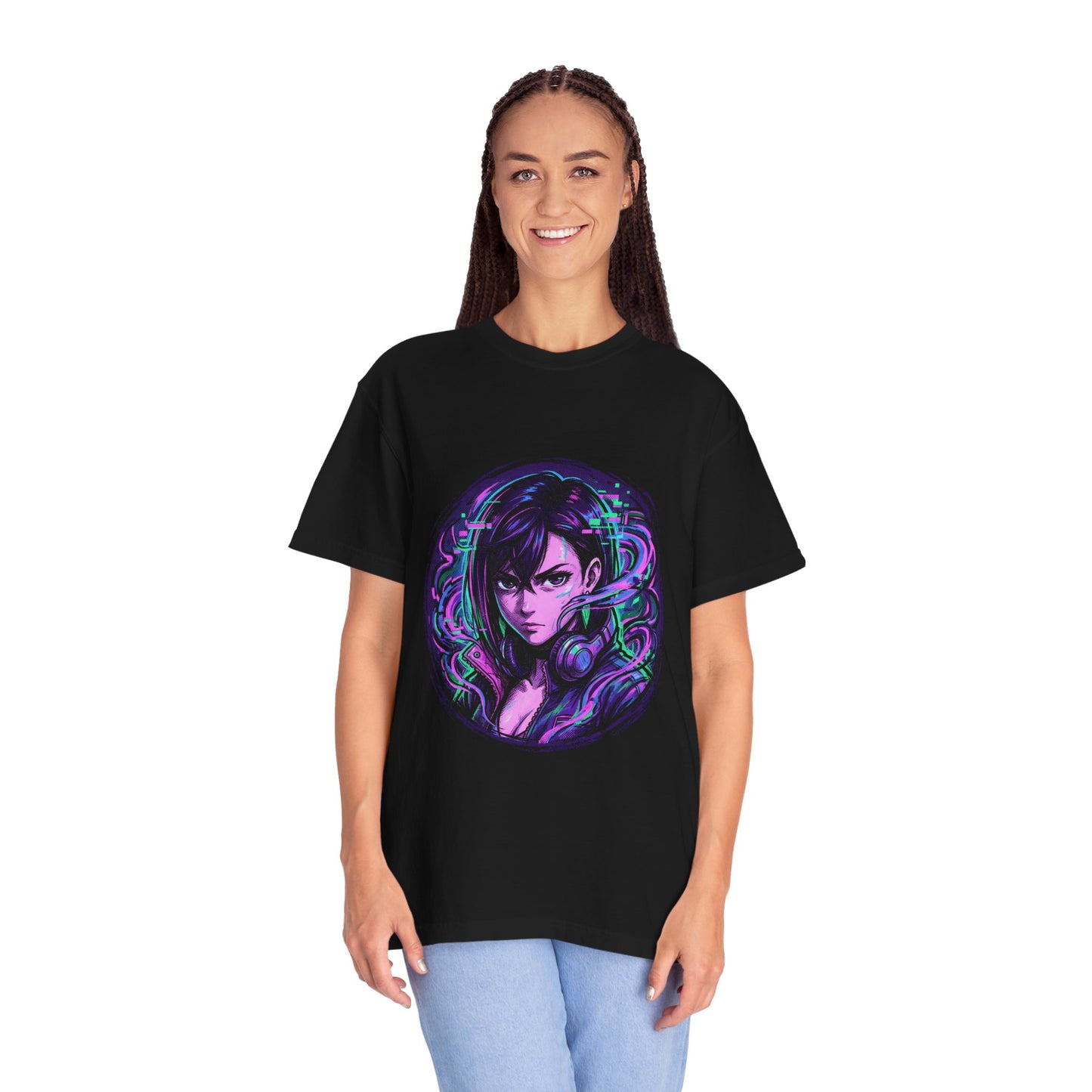 Momo Ayase Dandadan Pink Hair Occult Fighter Design Premium T-Shirt