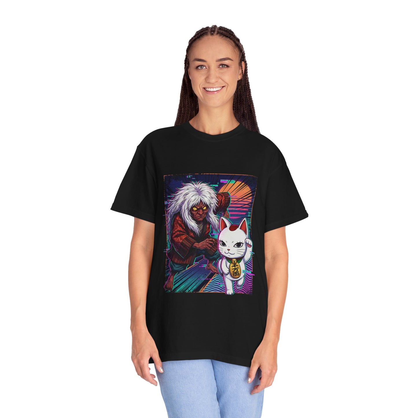 Turbo Granny Dandadan Supernatural Old Woman Portrait Premium T-Shirt