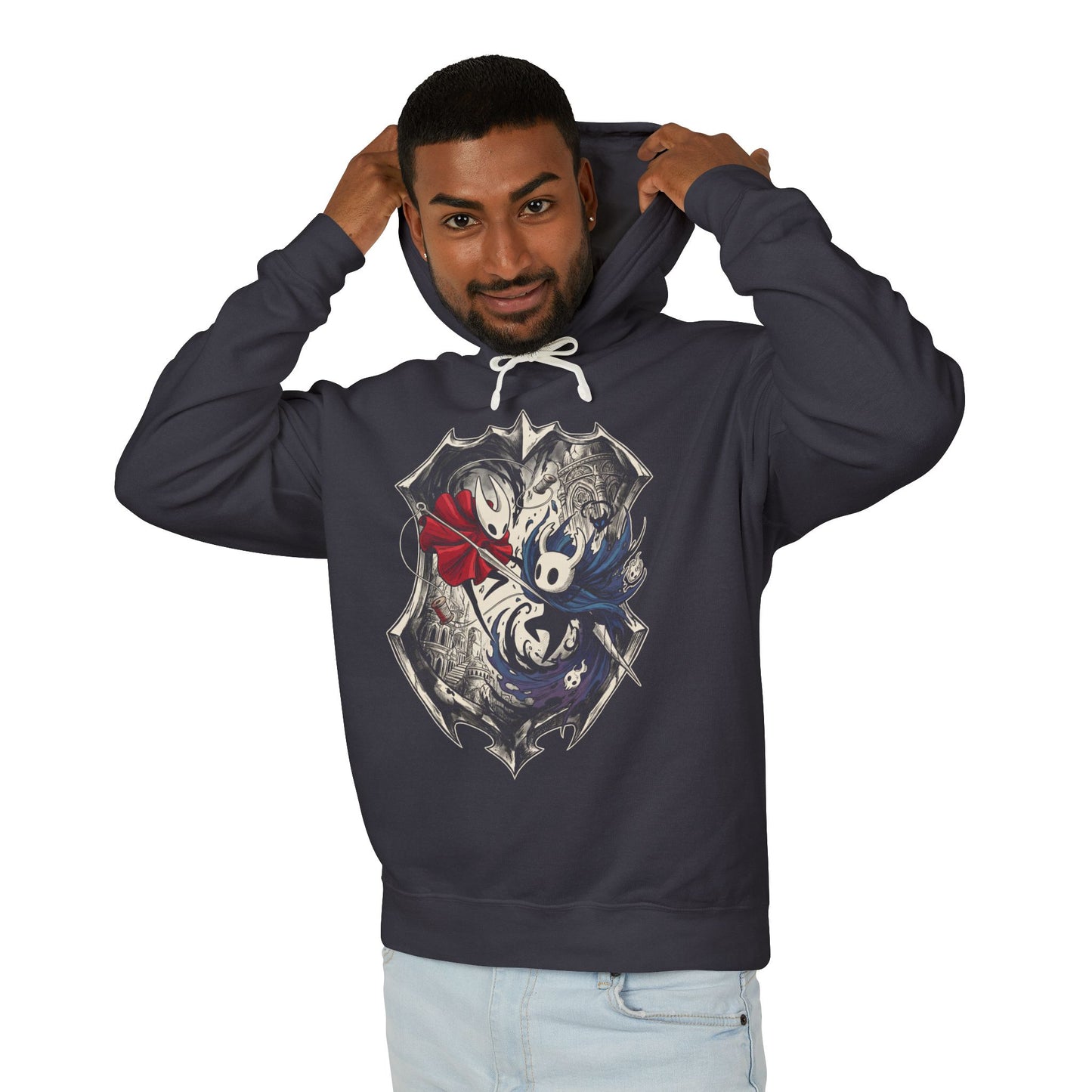 Hornet Silksong Needle Dash Thread Combat Portrait Unisex Premium Hoodie