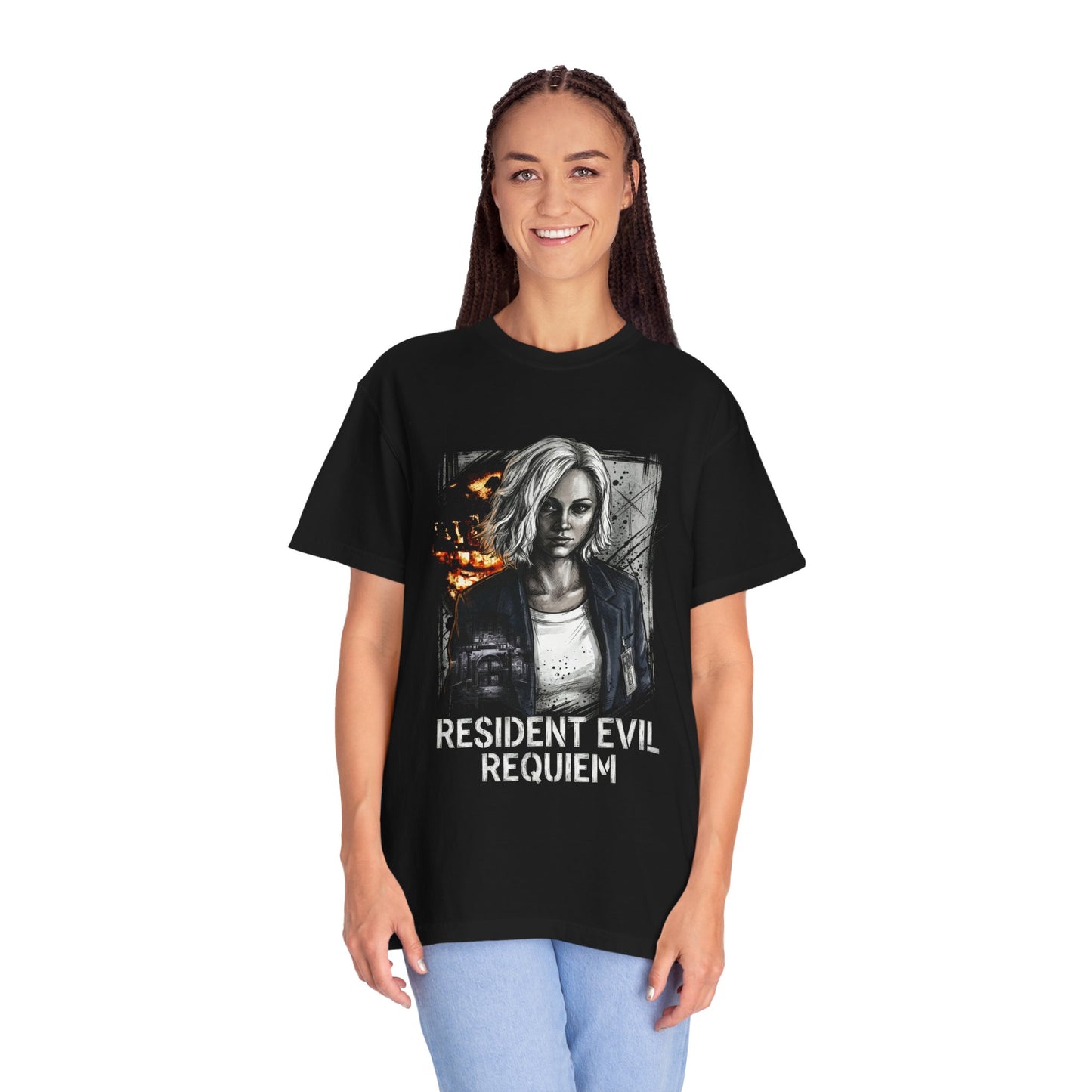 Resident Evil Requiem Grace Ashcroft Stealth No Combat Survivor Premium T-Shirt