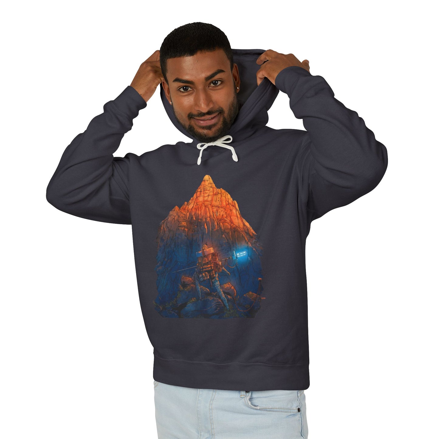 Cairn Survival Climber Fan Design – Pitons Rope Mountain Tension Vibes Unisex Premium Hoodie