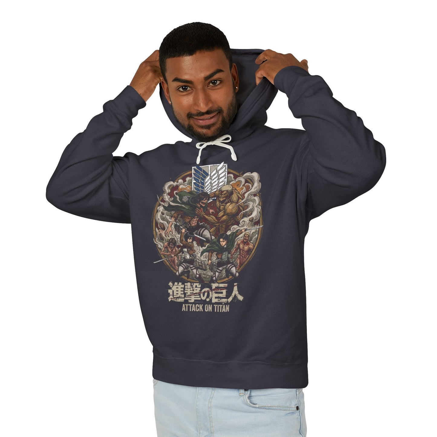 The Nine Titans Founding Colossal Armored Fan Art Unisex Premium Hoodie