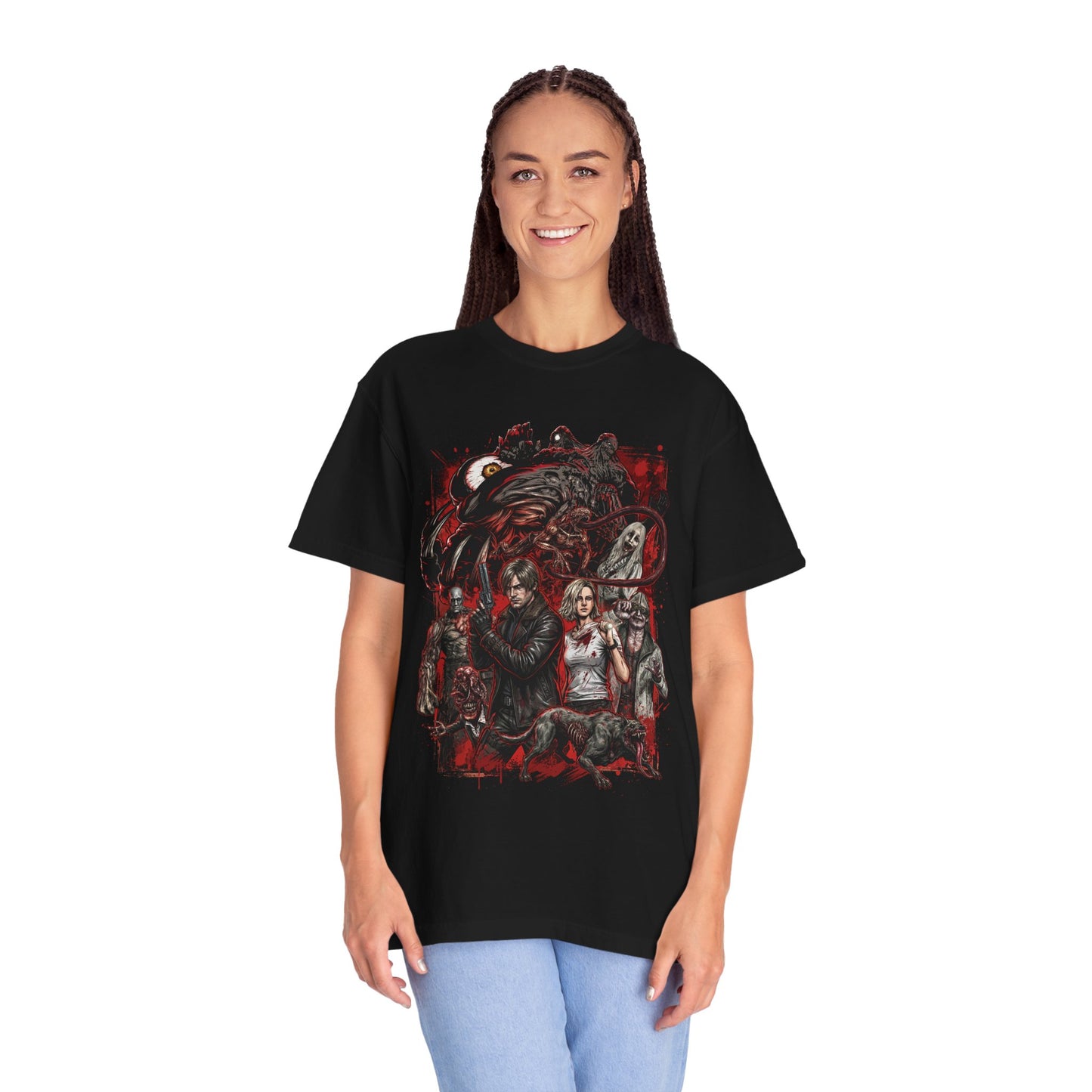 Grace Ashcroft Leon S Kennedy RE Requiem Titan Spinner Chunk Grunge Premium T-Shirt