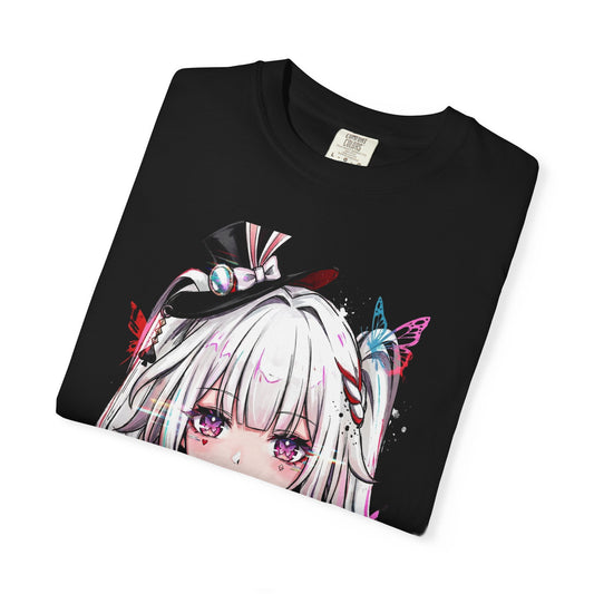Sparxie HSR Blue Spiky Hair Yellow Eyes Neon Jacket Portrait Premium T-Shirt