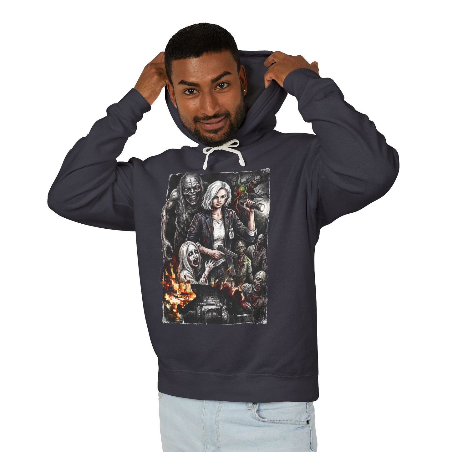 Grace Ashcroft RE Requiem Raccoon Legacy FBI Analyst Portrait Icon Unisex Premium Hoodie
