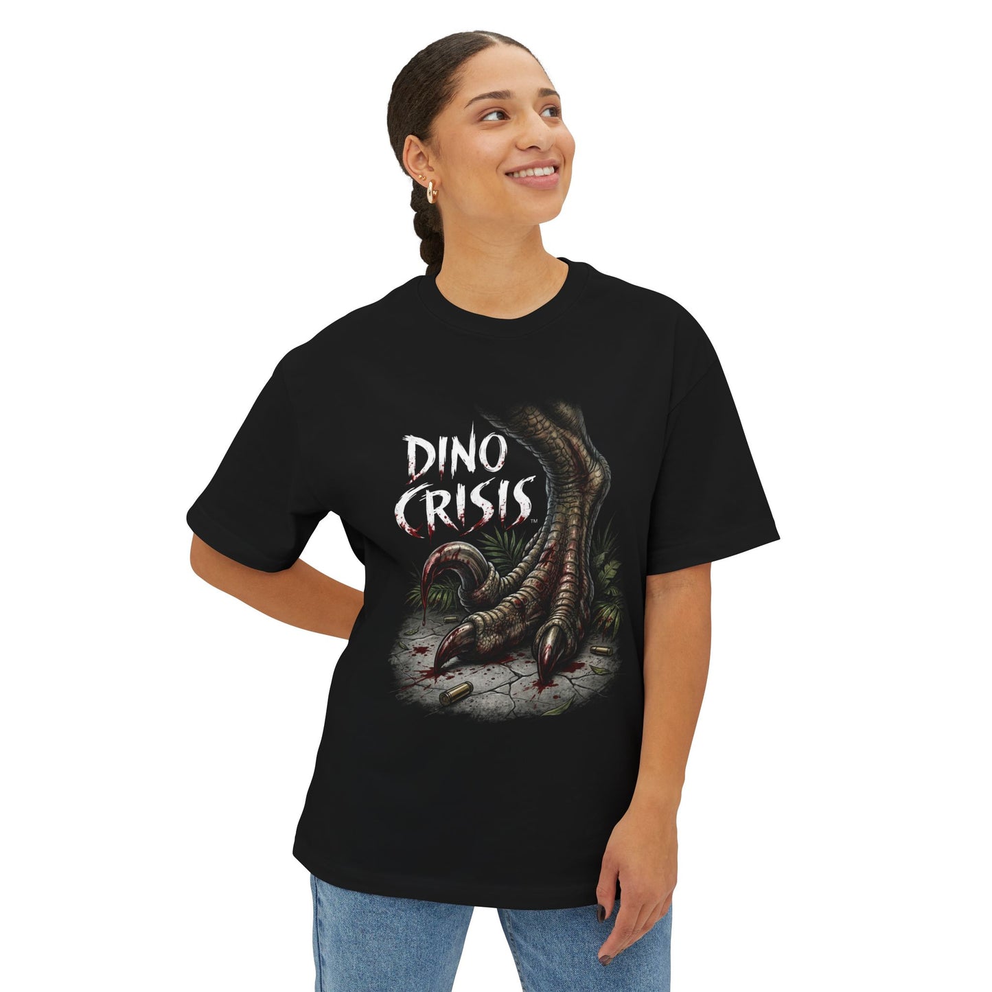 Dino Crisis Classic: PS1 Capcom Horror Legend Premium Oversized Unisex T-Shirt
