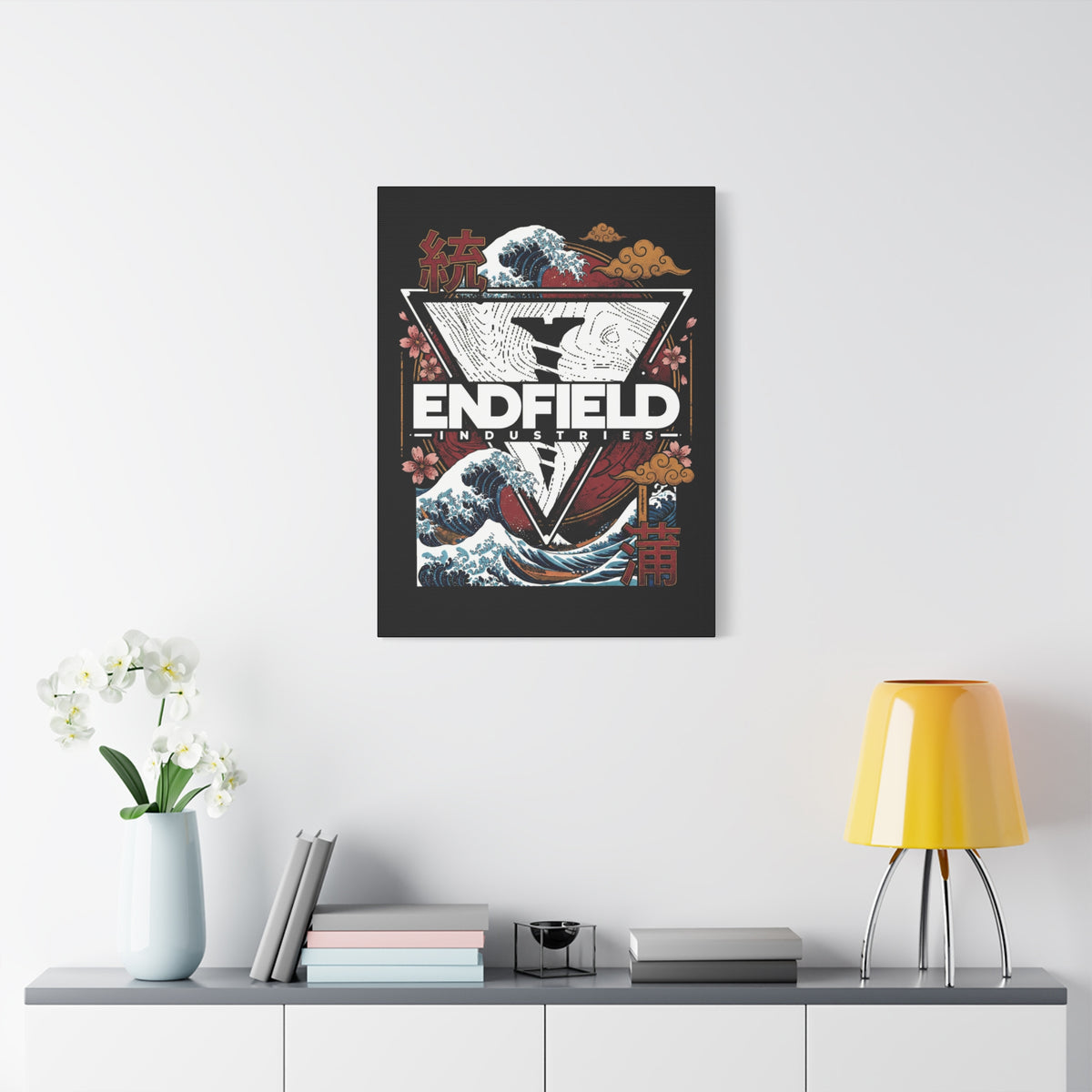 Arknights Endfield Industries Great Wave Crest Canvas Print