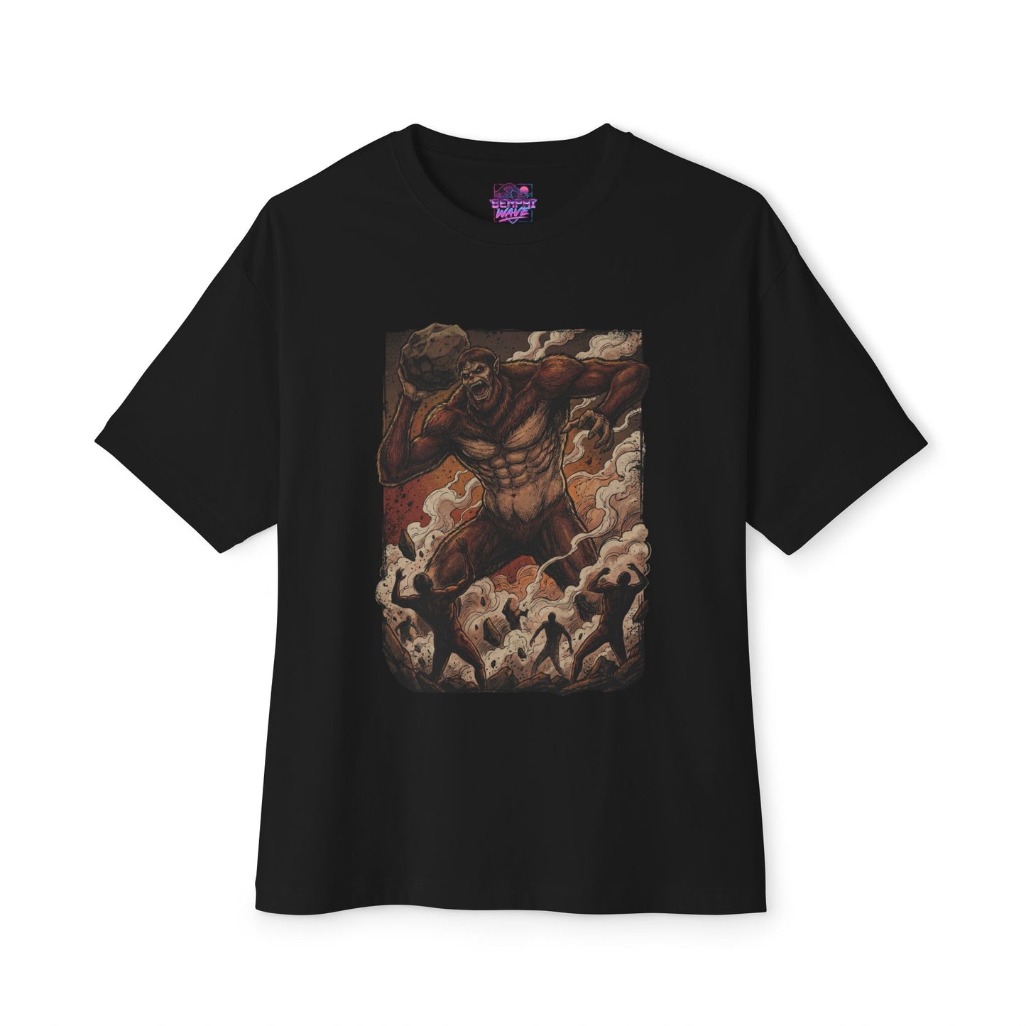 Beast Titan Zeke Yeager Fan Art Portrait Premium Oversized Unisex T-Shirt