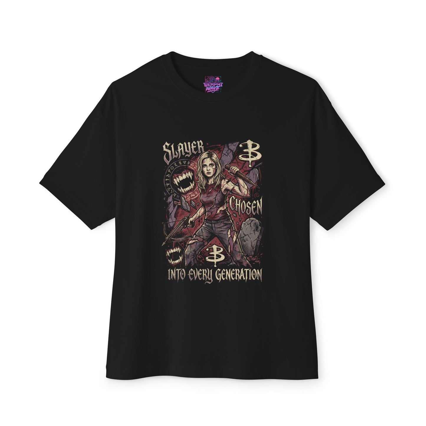The Slayer Buffy – Vampire Slayer Prophecy Tribute Premium Oversized Unisex T-Shirt