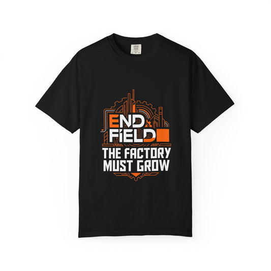 Arknights Endfield The Factory Must Grow Meme Factory Expansion Pixel Art Automation Premium T-Shirt