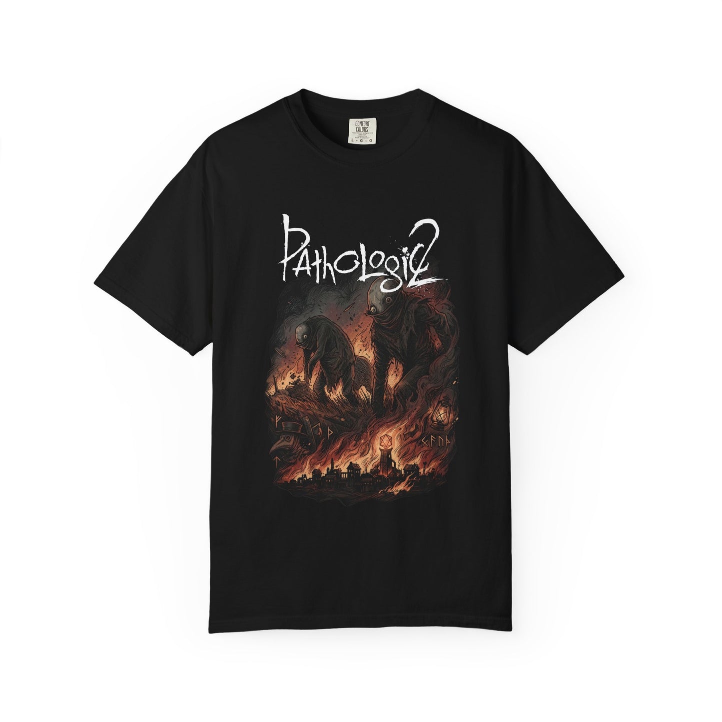 Pathologic Haruspex Steppe Town Horror Portrait Premium T-Shirt