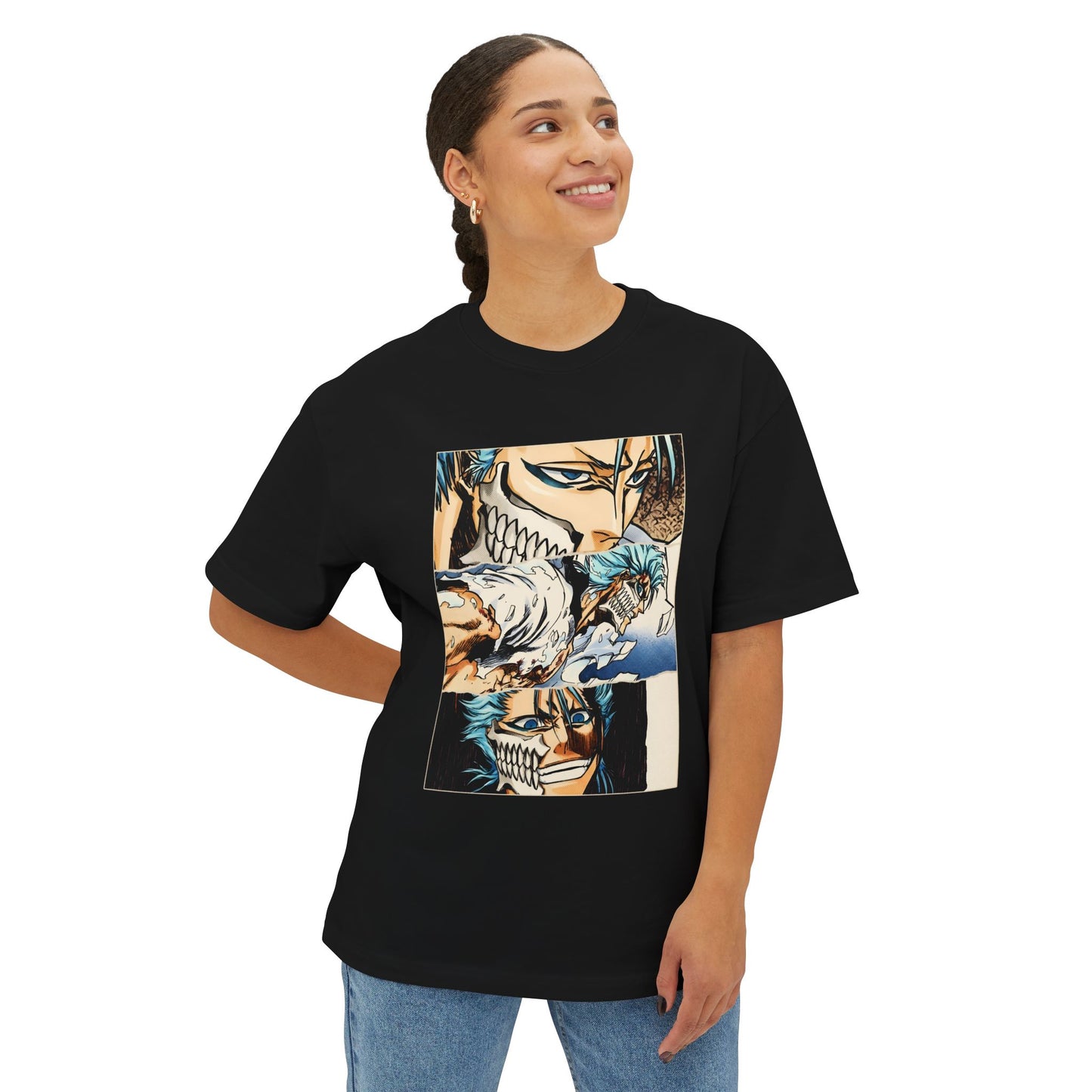 Grimmjow Bleach Anime Streetwear Graphic Tee - Oversized Premium Tee