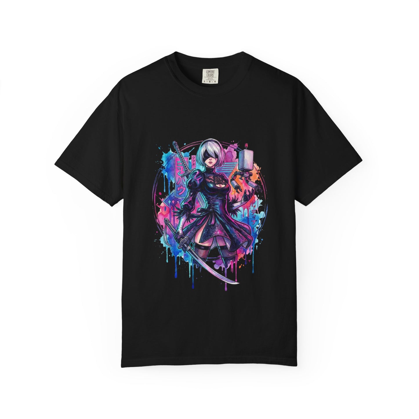 NieR Automata 2B Skirt Slit Combat Premium T-Shirt