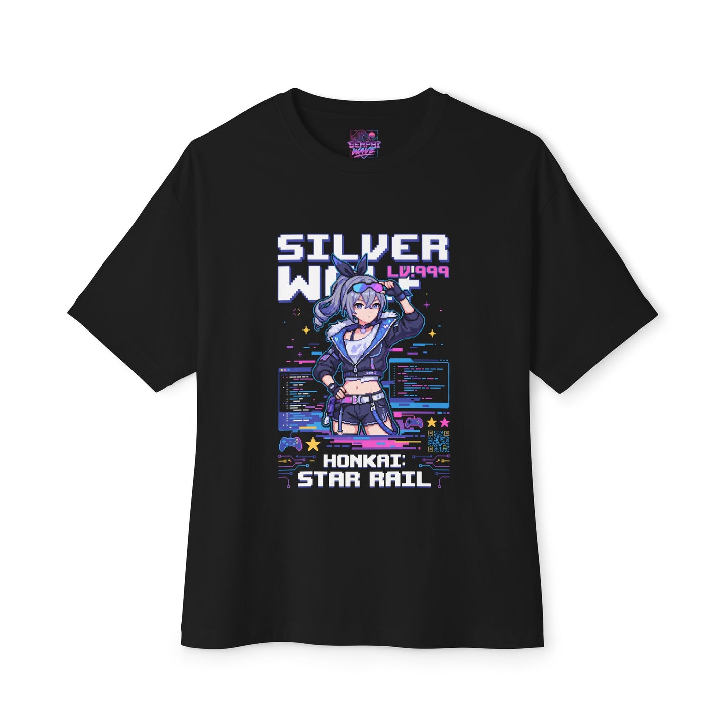 HSR Silver Wolf Lv.999: Ultimate Hacker Queen Premium Oversized Unisex T-Shirt