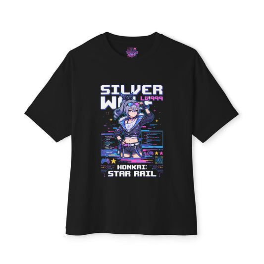 HSR Silver Wolf Lv.999: Ultimate Hacker Queen Premium Oversized Unisex T-Shirt