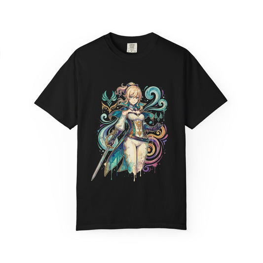 Genshin Impact Jean Gunnhildr Blonde Hair Grey Eyes Portrait Premium T-Shirt
