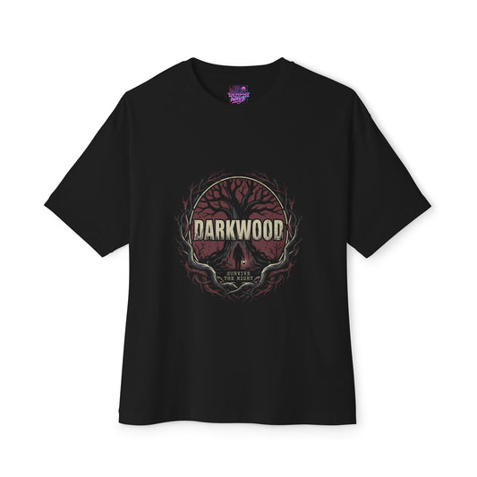 Darkwood Day Night Cycle – Scavenge by Day, Survive by Night Premium Oversized Unisex T-Shirt