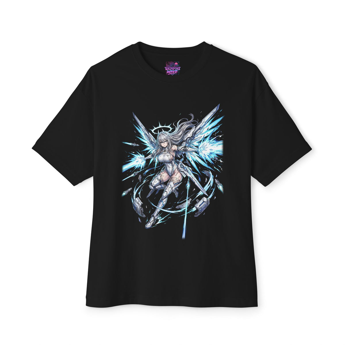 Chaos Zero Nightmare Sereniel Crystal Wings Halo Fan Art Oversized T-Shirt