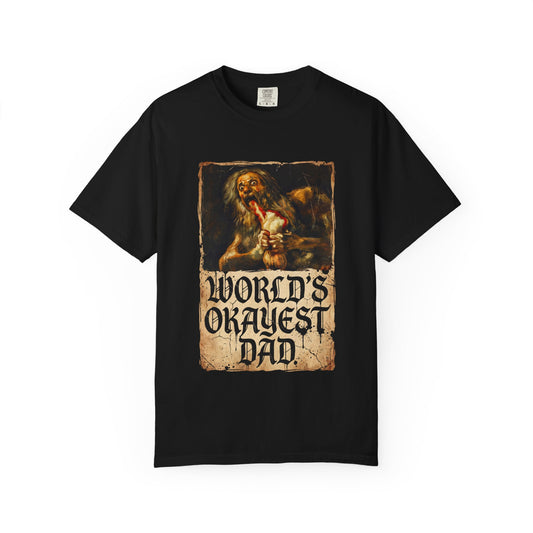 Saturn Devouring His Son Meme – Relatable Family Dinner Cursed Humor Devour me Daddy Premium T-Shirt