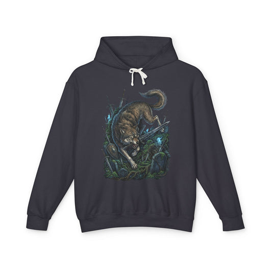 Sif Great Grey Wolf Sword Guardian Art Unisex Premium Hoodie