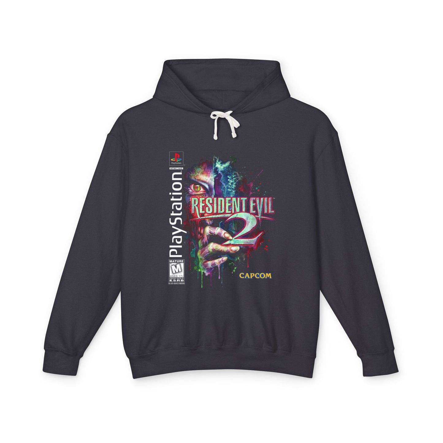Resident Evil Original Richard Aiken Weird Gun Retro Box Art Tribute Unisex Premium Hoodie