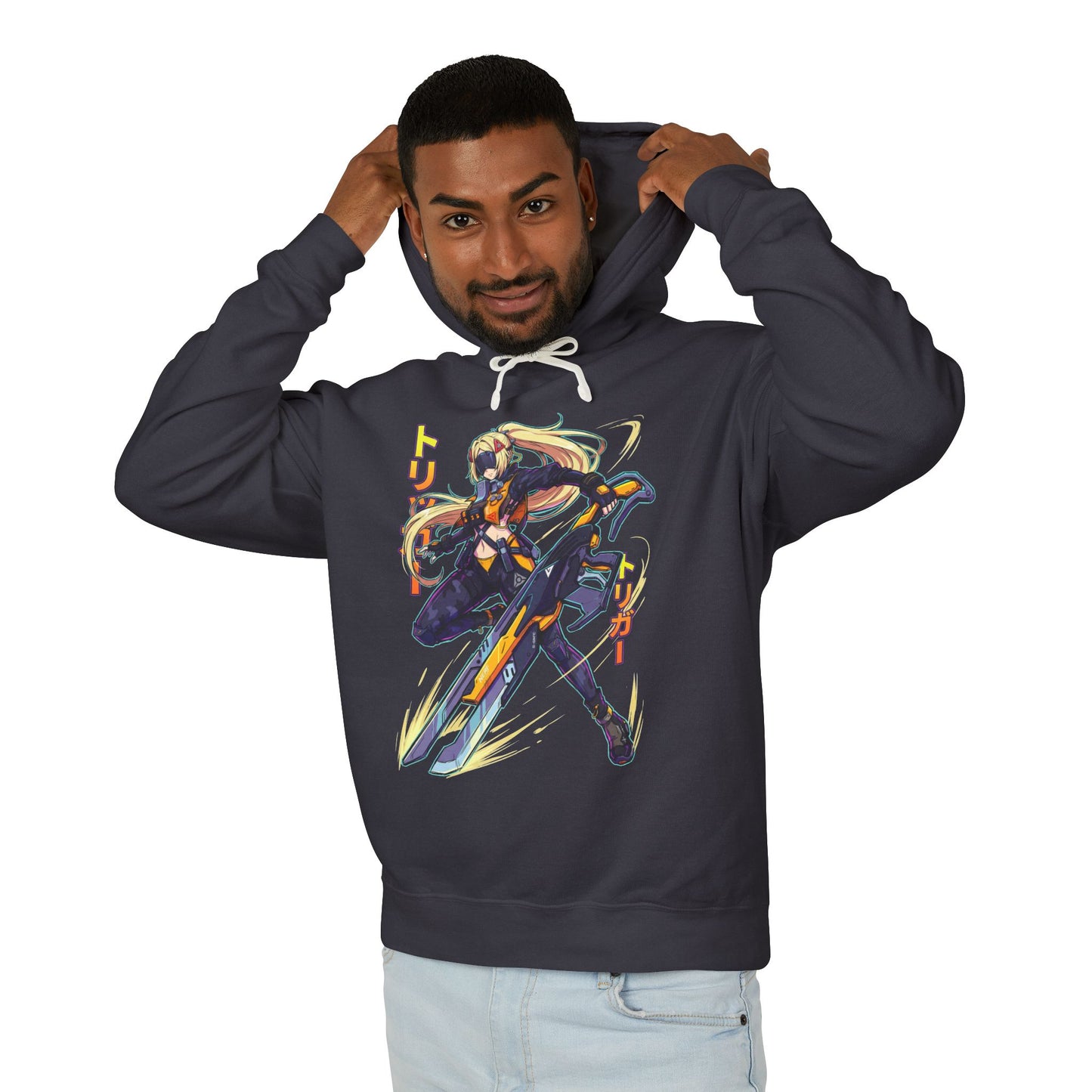 Synthwave Retro Trigger Zenless Zone Zero Art Unisex Premium Hoodie