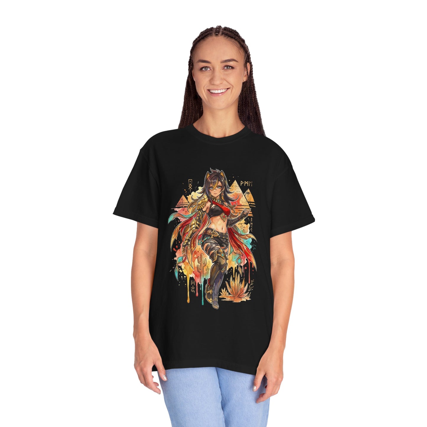 Genshin Impact Dehya Vaporwave Aesthetic Design Premium T-Shirt