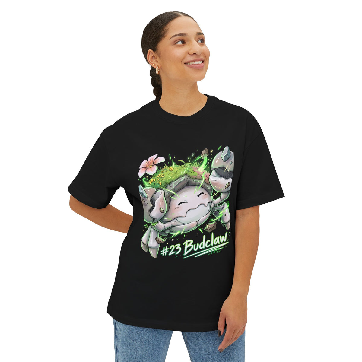 Budclaw Aniimo Elemental Burst Creature Art - Oversized Premium Tee