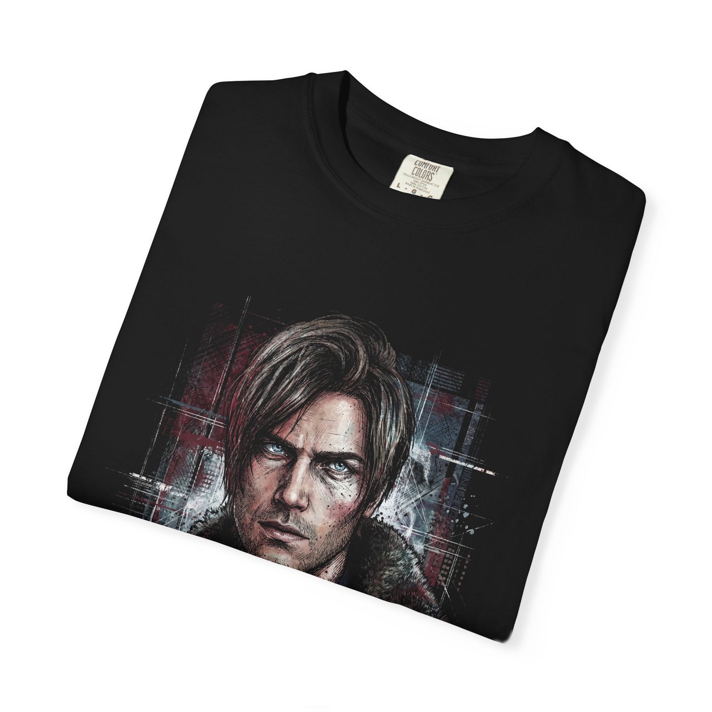 Leon Kennedy RE9 RPD Orphanage Action Sequences Portrait Premium T-Shirt