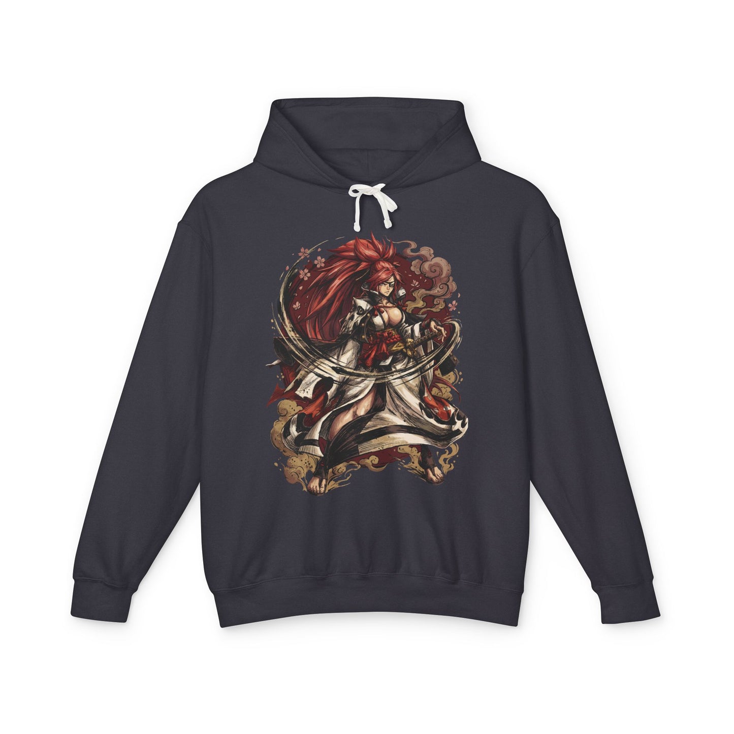 Baiken Guilty Gear Long Pink Ponytail Samurai Icon Unisex Premium Hoodie