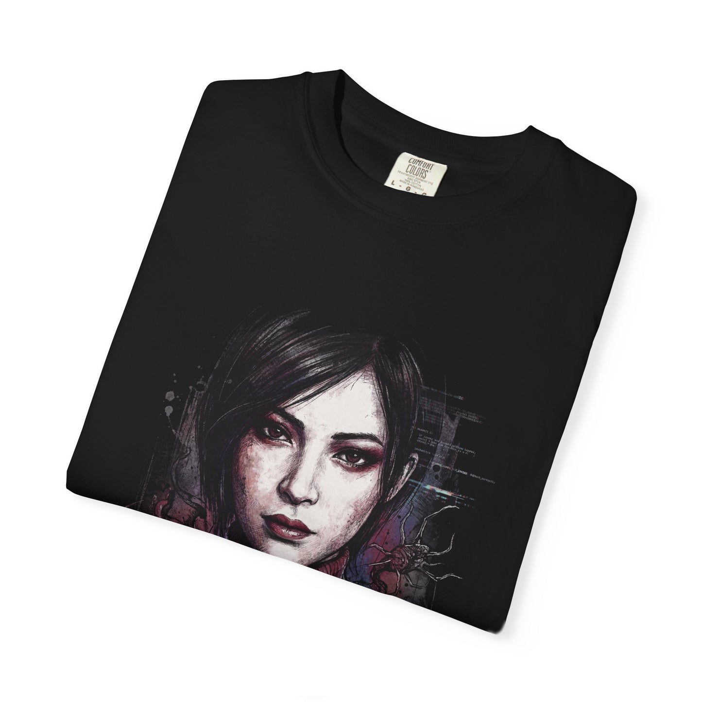 Ada Wong RE4 Red Dress Grappling Hook Leon Rescue Portrait Premium T-Shirt