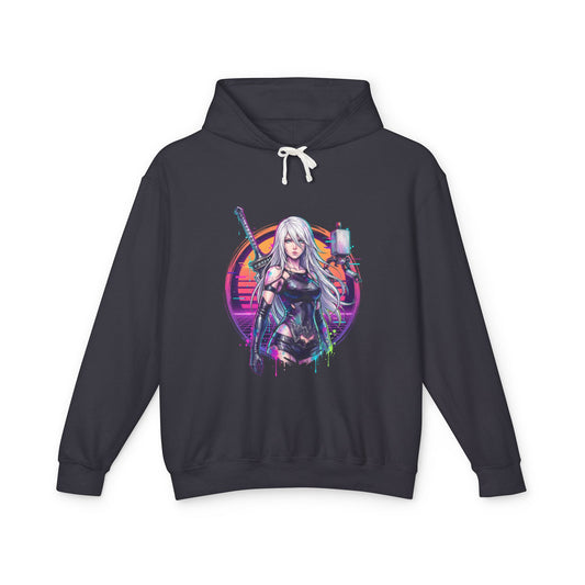 A2 YoRHa NieR Automata Prototype Attacker Portrait Unisex Premium Hoodie