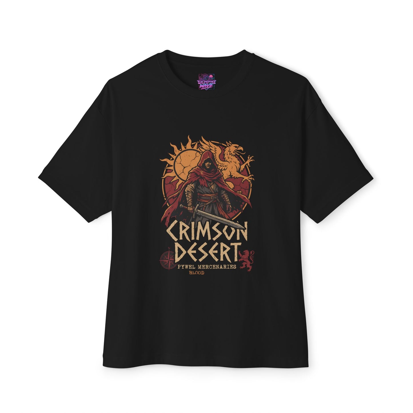 Crimson Desert Game: Beautiful Fantasy Open World Art Premium Oversized Unisex T-Shirt