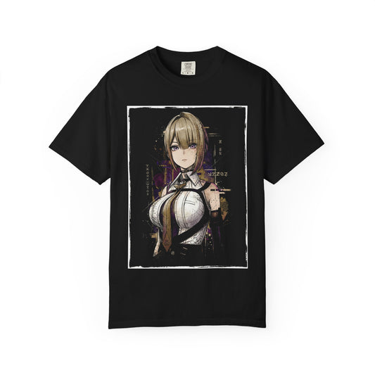 Evelyn Chevalier ZZZ Dark Hair Red Embers Binding Seal Icon Premium T-Shirt