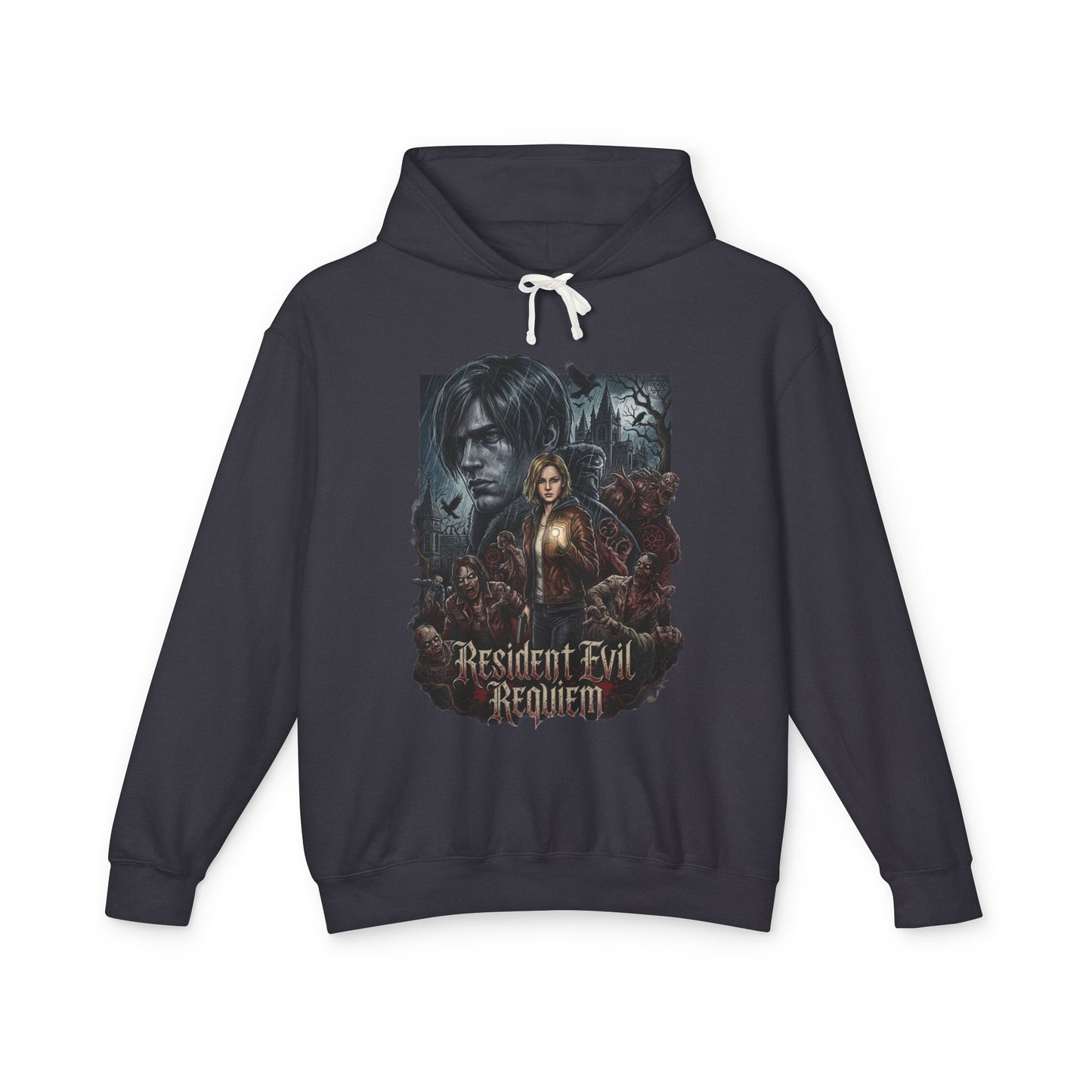 Leon Grace Resident Evil Requiem Duo Fan Art Unisex Premium Hoodie