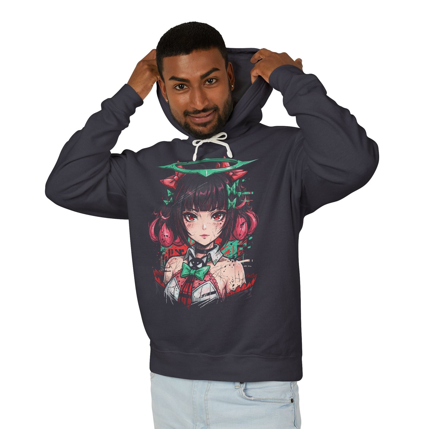 Zenless Zone Zero Nangong Yu Captain Angels of Delusion Vaporwave Unisex Premium Hoodie
