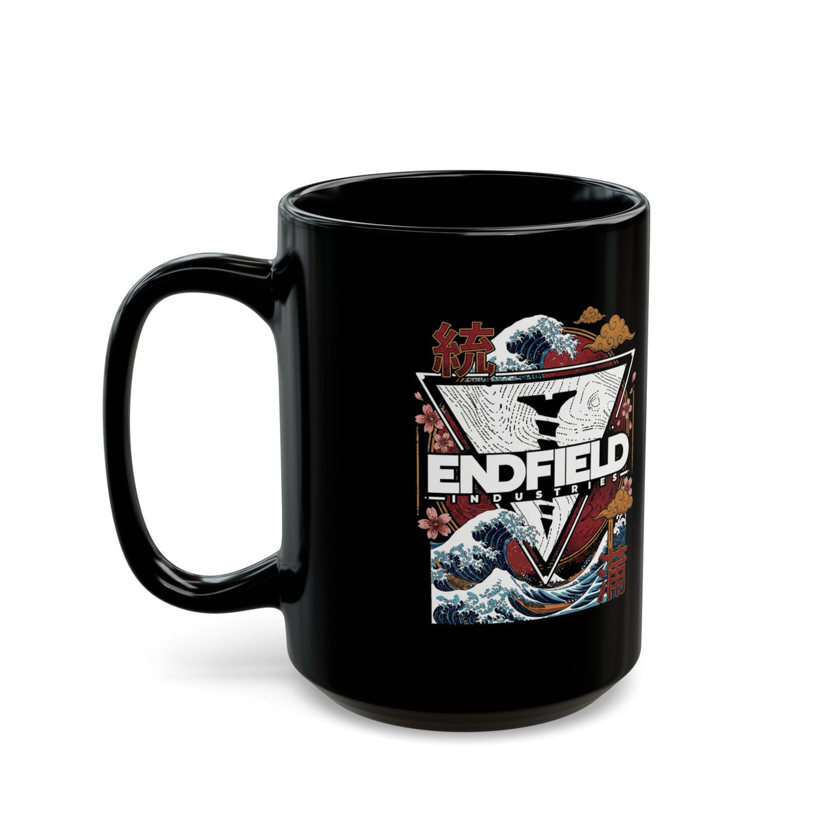 Arknights Endfield Industries Great Wave Crest Black Mug