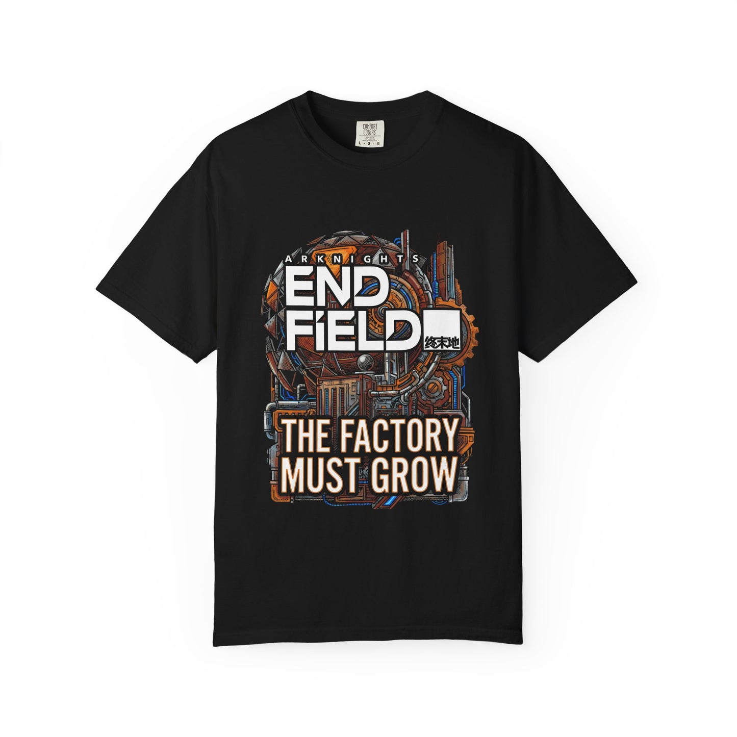 Arknights Endfield Factory Must Grow Meme Design Endless Factory Build Resource Chain Premium T-Shirt